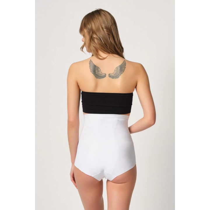 Beyaz Mı Emay 2931 Karın Balen Destekli Slip Lazer Korse
