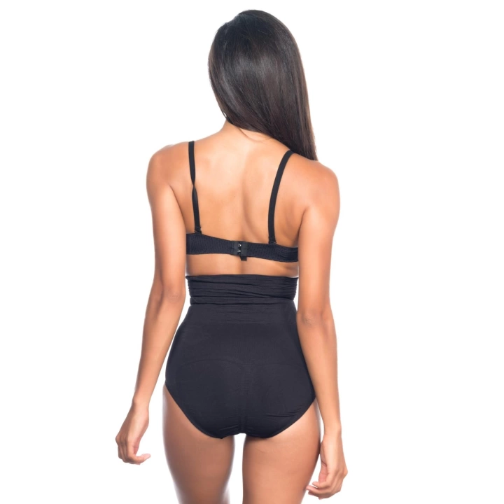 Siyah Mı Emay 2079 Yüksek Bel Desenli Double Slip Korse
