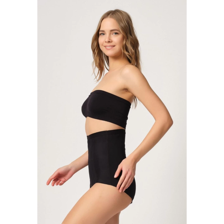 Siyah Mı Emay 2931 Karın Balen Destekli Slip Lazer Korse
