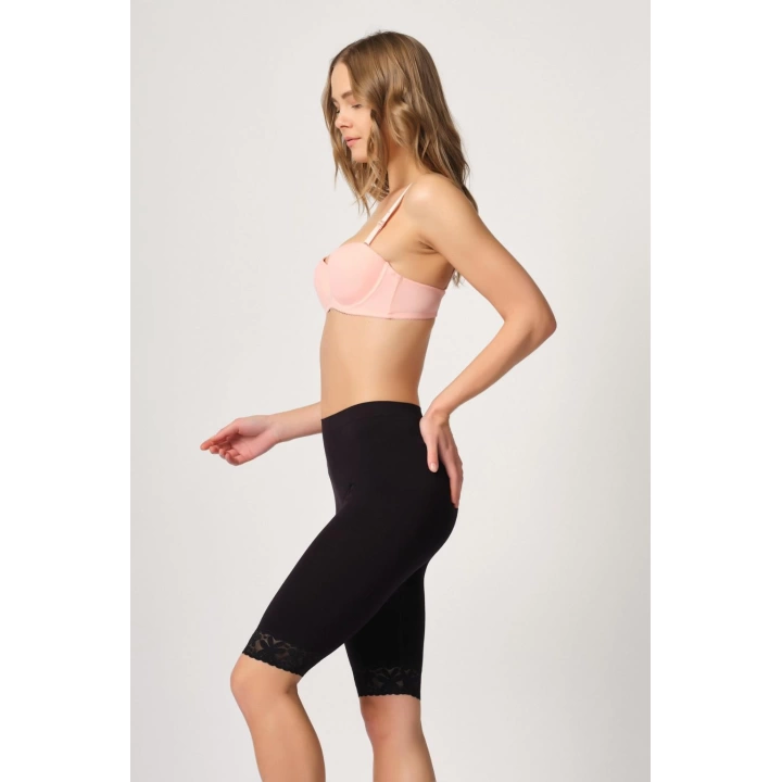 Siyah Mı Emay 3004 Soft Uzun Paça Dantel Boxer