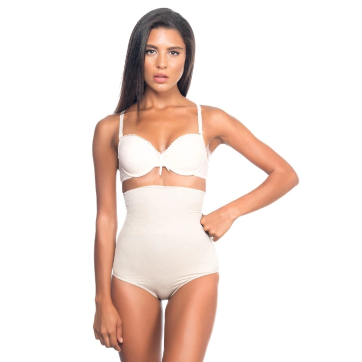 Ten Mı Emay 2079 Yüksek Bel Desenli Double Slip Korse