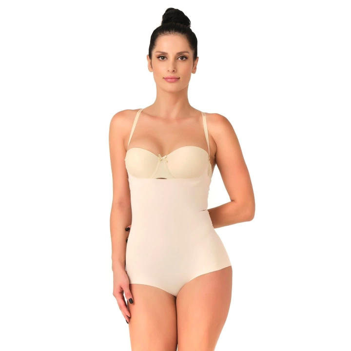 Ten Mı Emay 2723 Lazer Kesim Göğsü Açık Slip Korse