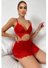 Beruflic Kırmızı  Valentines Tasarım Gecelik 68666