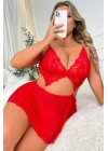 Beruflic Kırmızı  Valentines Tasarım Gecelik 68666