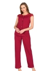 Bordo Penye Pijama Takımı - 1632