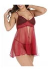 Bordo Tül Geclik -670