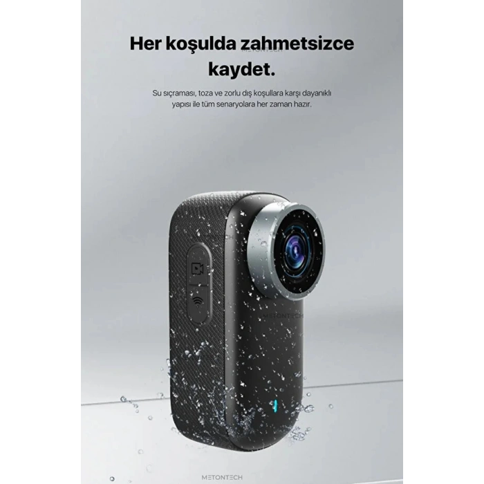 4K Ultra HD Mini WIFI Aksiyon Kamerası Taşınabilir Vücut Kamerası 1.47HD Ekranlı Giyilebilir Video Kaydedici