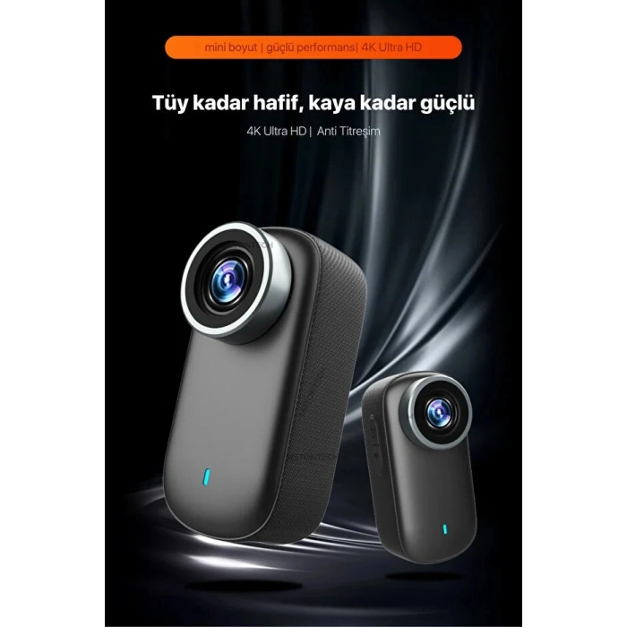 4K Ultra HD Mini WIFI Aksiyon Kamerası Taşınabilir Vücut Kamerası 1.47HD Ekranlı Giyilebilir Video Kaydedici