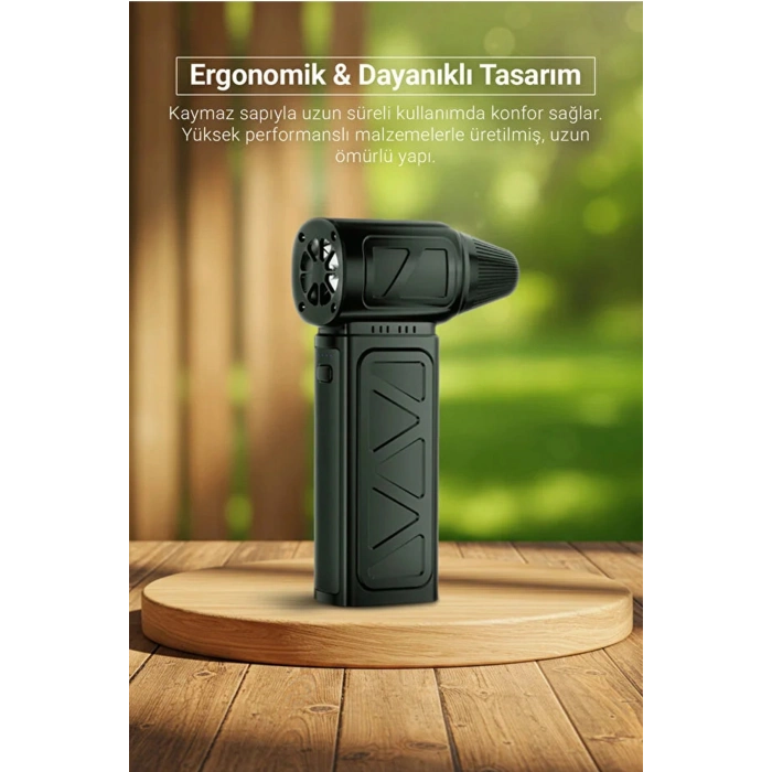 Mini Turbo Fan 130.000 RPM Şarjlı 8000 Mah Batarya Taşınabilir Elektrikli Hava Üfleyici Kompresörü