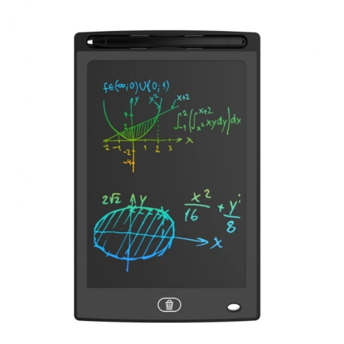 20 Inc Renkli Lcd Grafik Dijital Kalemli Çizim Tableti Yazı Tahta Not Yazma Eğitim Tableti Siyah