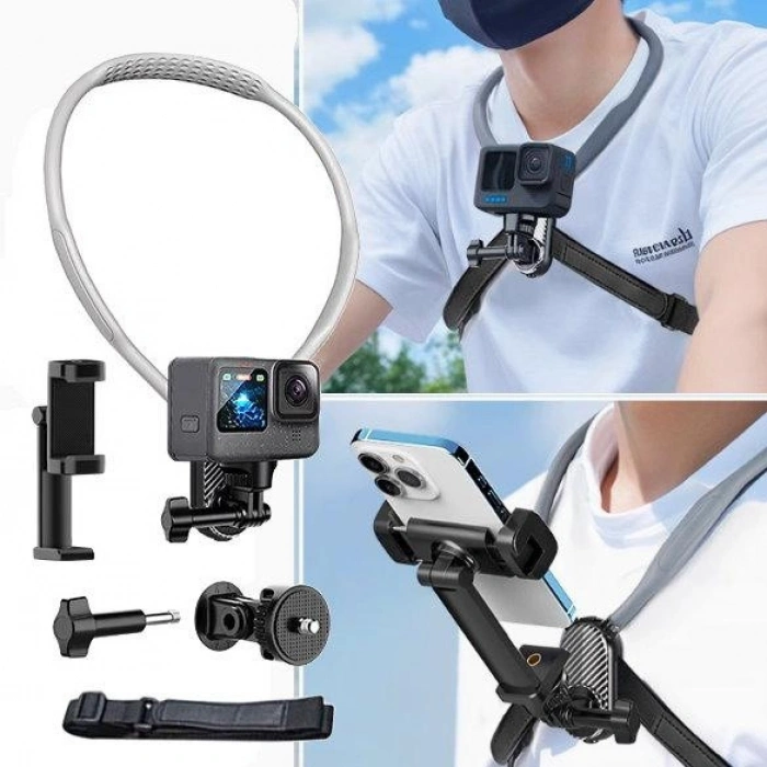 360 Derece Ayarlanabilir Boyun Askılı Telefon Tutucu