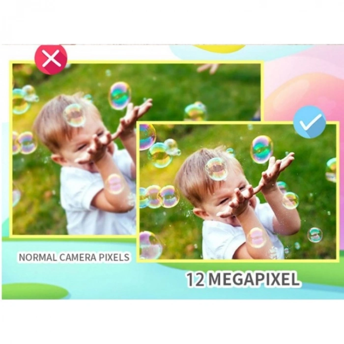 X900 Dijital Çocuk Fotoğraf Makinesi Selfie Kamera 3.5 İnç Dijital Çocuk Kamerası 1080p (Mavi)