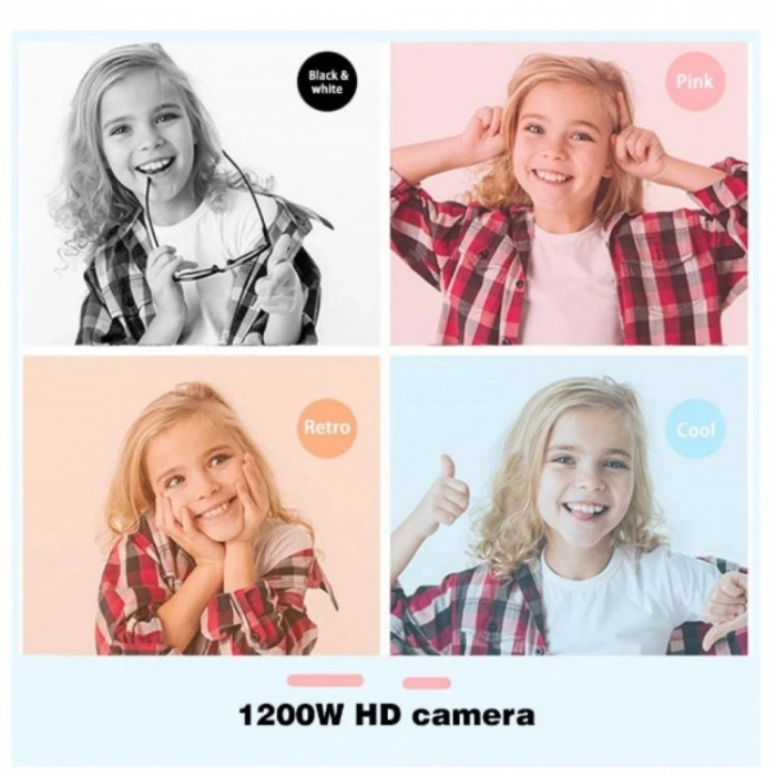 X900 Dijital Çocuk Fotoğraf Makinesi Selfie Kamera 3.5 İnç Dijital Çocuk Kamerası 1080p (Mavi)