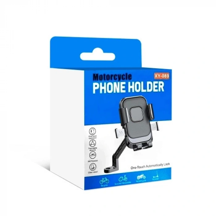 XY-089 Motosiklet & Bisiklet Ayna Baglantılı Telefon Tutucu