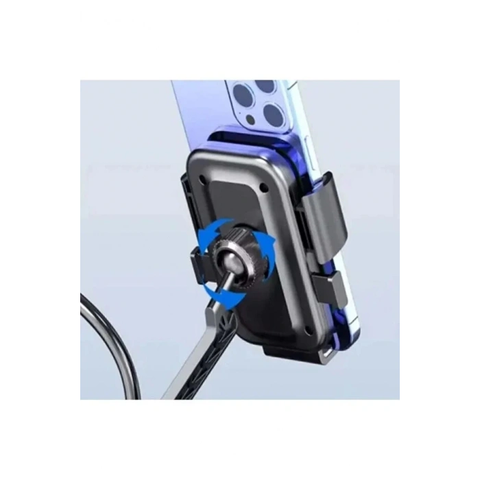 XY-089 Motosiklet & Bisiklet Ayna Baglantılı Telefon Tutucu