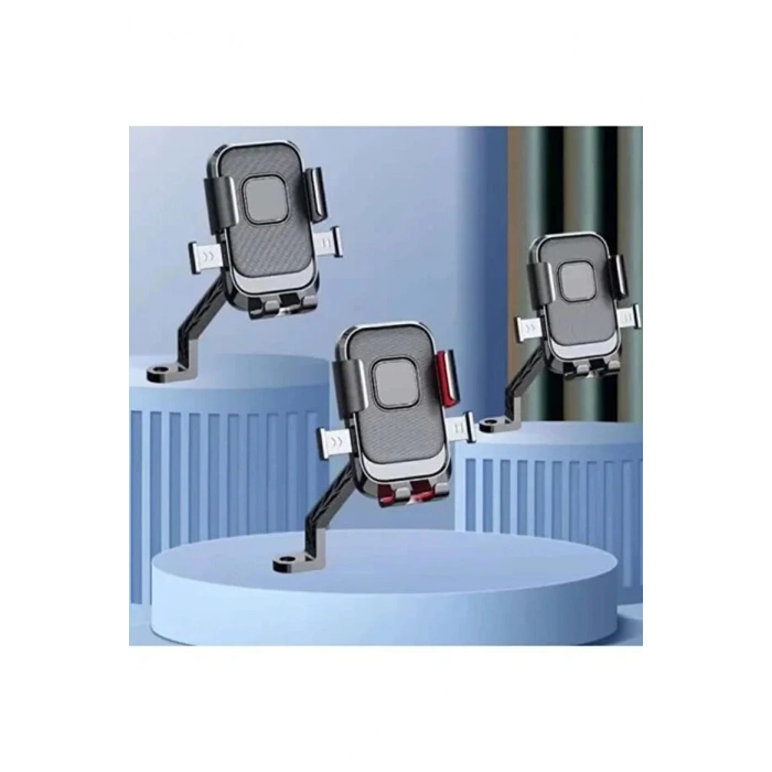 XY-089 Motosiklet & Bisiklet Ayna Baglantılı Telefon Tutucu