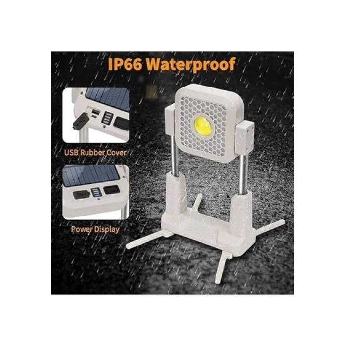 Katlanabilir Çok İşlevli Kamp Lambası - Her Ortama Uyum Sağlayan Güçlü 4 Modlu Aydınlatma