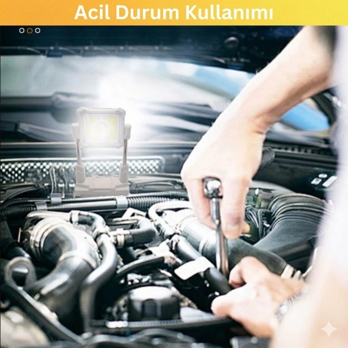 Katlanabilir Çok İşlevli Kamp Lambası - Her Ortama Uyum Sağlayan Güçlü 4 Modlu Aydınlatma