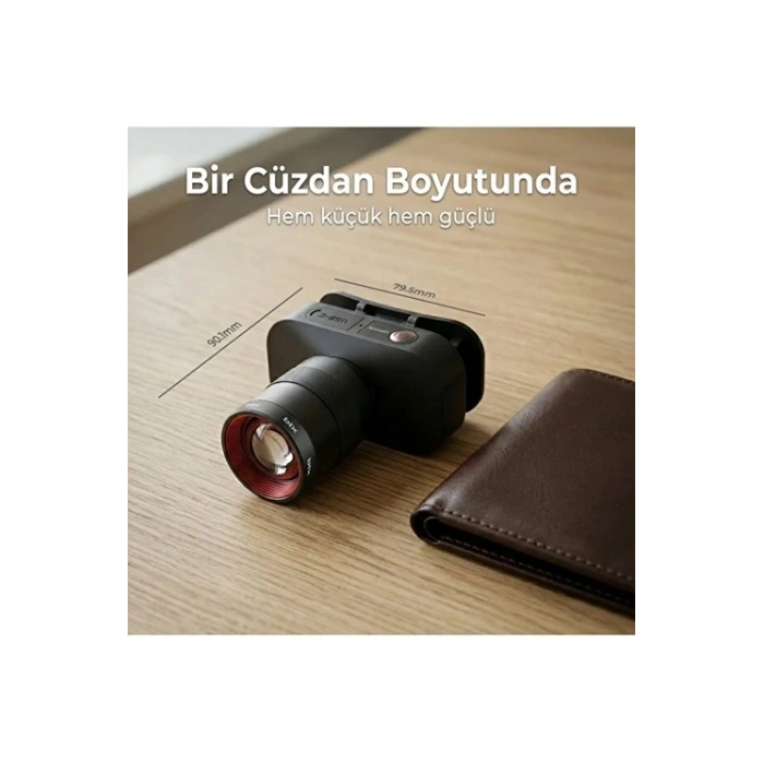 Bix BXT1FL 10W Şarj Edilebilir Kafa Feneri 750 Lümen 2500mAh 4 Işık Modlu Zoom Özellikli LED Kafa