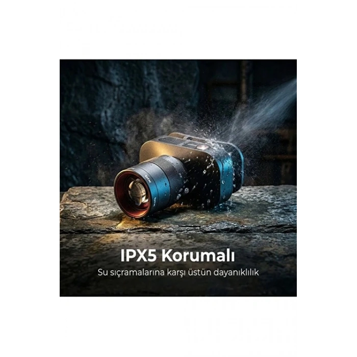 Bix BXT1FL 10W Şarj Edilebilir Kafa Feneri 750 Lümen 2500mAh 4 Işık Modlu Zoom Özellikli LED Kafa