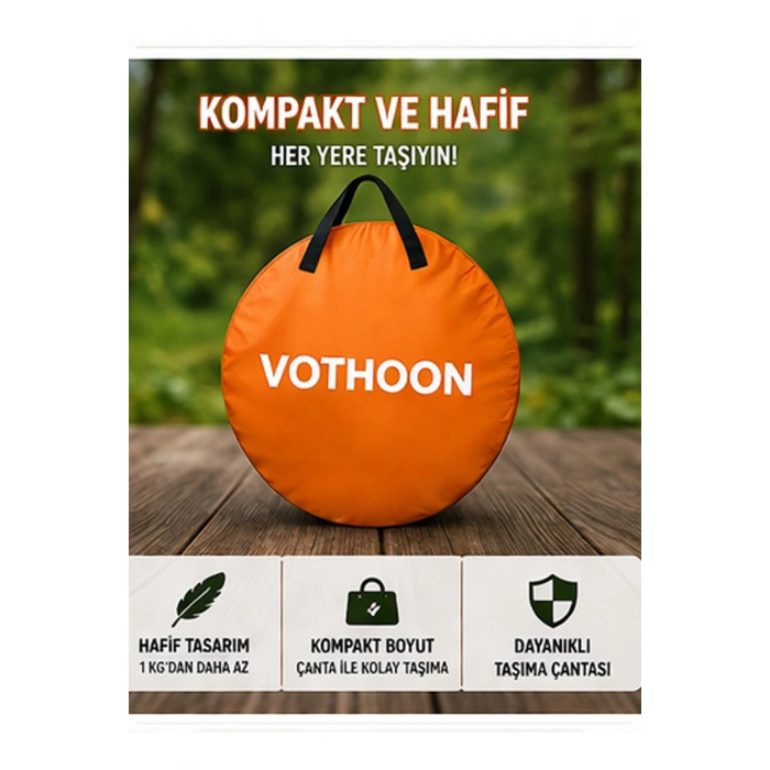 Otomatik Kabin Giyinme Çadırı 120x120x190 cm Üst Havalandırma Yan Pencereli Duş & WC Çadırı