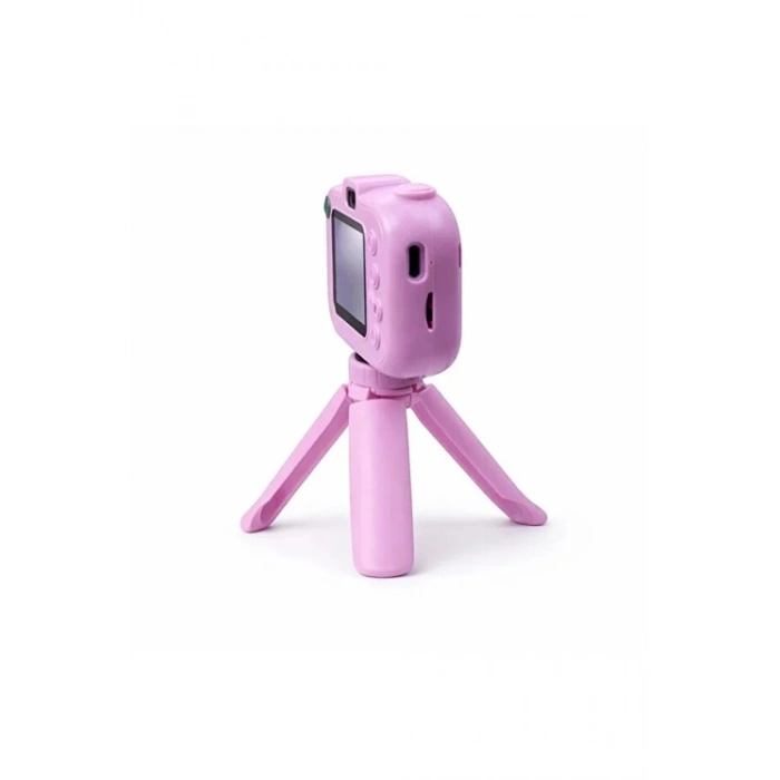 Dijital Fotoğraf Makinesi Çocuk Mini 1080p Hd Kamera Selfie Tripodlu Ön Arka Kamera Fotoğraf Makinesi