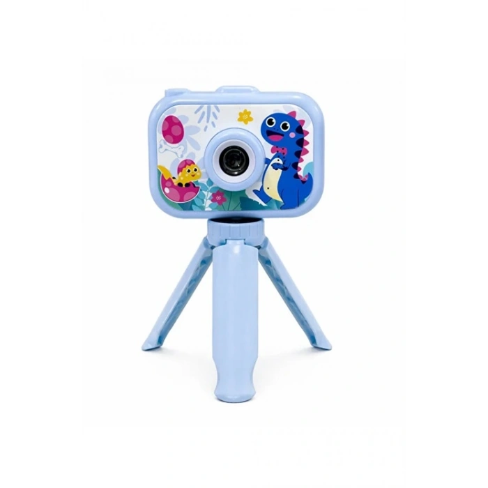 Dijital Fotoğraf Makinesi Çocuk Mini 1080p Hd Kamera Selfie Tripodlu Ön Arka Kamera Fotoğraf Makinesi