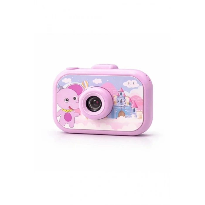 Dijital Fotoğraf Makinesi Çocuk Mini 1080p Hd Kamera Selfie Tripodlu Ön Arka Kamera Fotoğraf Makinesi