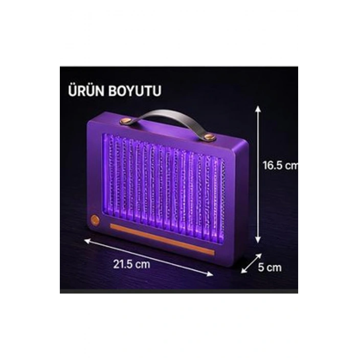 Elektrikli Sinek Öldürücü Lamba | Şarjlı, Sessiz, LED Işıklı Etkili Koruma
