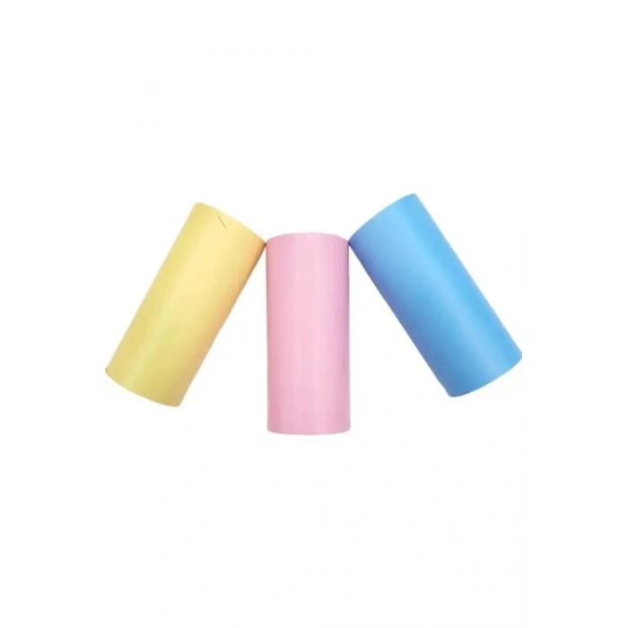 Çocuk Fotoğraf Makinesi Yedek Termal Baskı Kağıdı Renkli (3 Lü Rulo) – 57x25mm