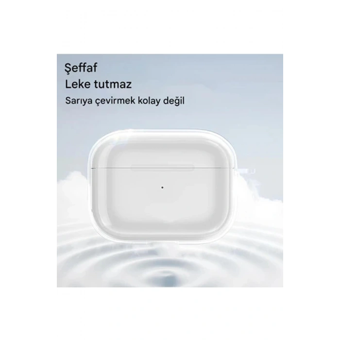 Airpods Pro 3. Nesil ile Uyumlu Şeffaf Cyrstal Clear Ultra Berrak Kılıf ( Kulaklık Değildir )