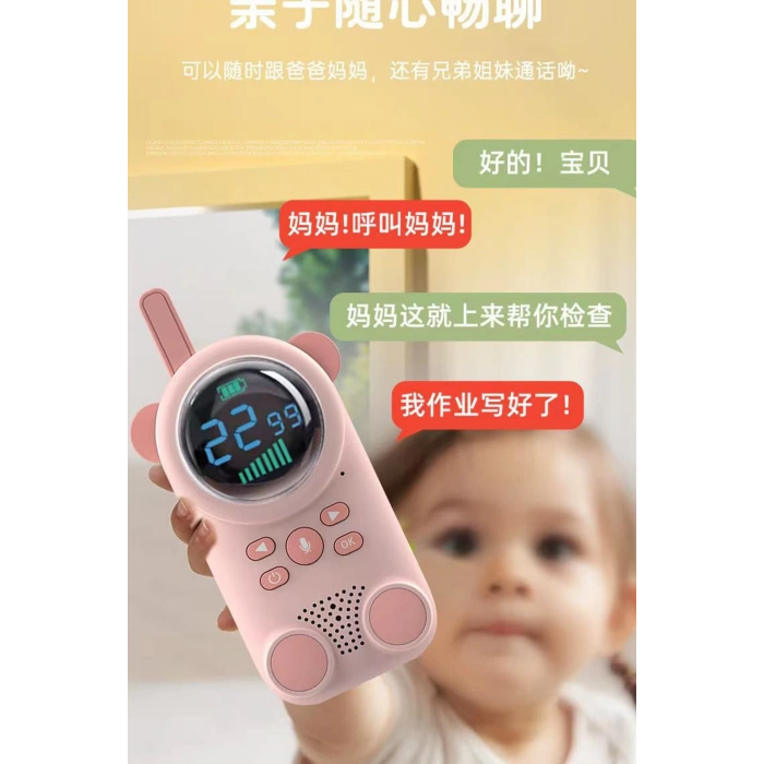 Çocuklar Için Kamp Yürüyüş El Telsizi Şarj Edılebılır 3km Menzil