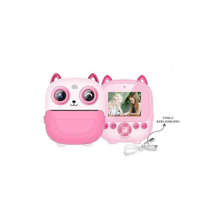 Dijital Video Fotoğraf App Destekli Çocuk Kamerası Termal Resim Kağıt Baskılı Yazıcı