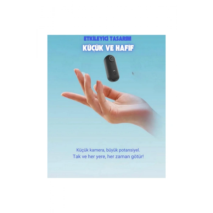 Mini 4K WIFI Aksiyon Kamerası Vücut Kamerası Giyilebilir Video Kaydedici Hafıza Kartı Dahil