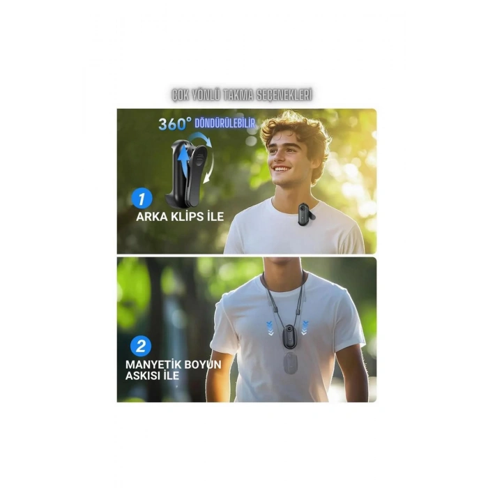 Mini 4K WIFI Aksiyon Kamerası Vücut Kamerası Giyilebilir Video Kaydedici Hafıza Kartı Dahil