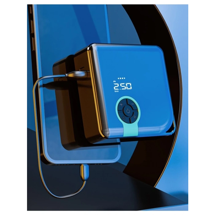 Taşınabilir Elektrikli Hava Kompresörü Lastik Şişirme