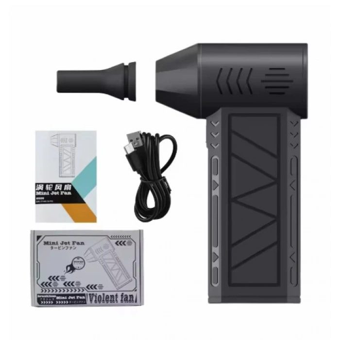 Turbo Jet 160000RPM Şarjlı Turbo Jet Şiddetli Fan Yüksek Hızlı Güçlü Hava Üfleyici Araç Süpürgesi