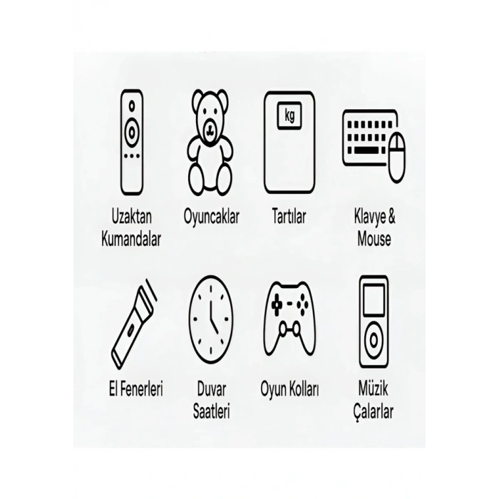 Type-C Şarjlı 800MWH 1.5V Şarj Edilebilir 2li AAA İnce Pil - Lityum Iyon Batarya