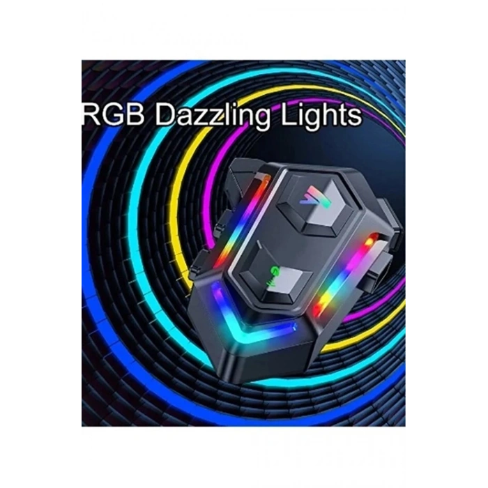 V20 Max Motor Kask Kulaklık RGB Bluetooth Motosiklet Kulaklık Intercom 2 Kişi 300 Metre Eşleşme