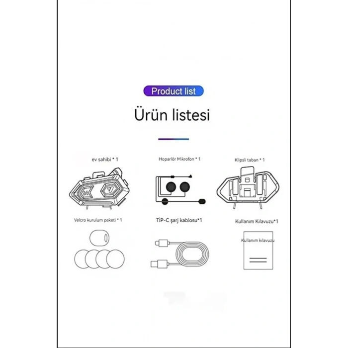 V20 Motor Kurye Kask Kulaklık RGB Modlu Bluetooth Motosiklet Kulaklık 5.3 Bluetooth Intercom