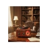 Nostaljik Tasarım Plak Çalar Görünümlü Radyolu Bluetooth Hoparlör Retro Müzik Plak