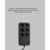 Akım Korumalı 6Lı Priz 2xUSB 2xType-C Çıkış Yüksek Gerilim Koruma Çoklu Priz Çoğaltıcı