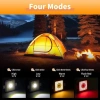Katlanabilir Çok İşlevli Kamp Lambası - Her Ortama Uyum Sağlayan Güçlü 4 Modlu Aydınlatma