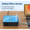 40 Portlu 400W Hızlı Şarj İstasyonu 20x USB + 20x Type-C PD Çıkışlı Şarj Cihazı
