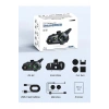 D2-6X 1000M Mesafeli 6 Kanallı İntercom Bluetooth Motosiklet Kask Kulaklığı İntercom Kulaklık