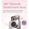 2K HD Ekranlı Mini Dijital Retro Video Kamera Flaşlı Dijital Vlog Mini Fotoğraf Makinesi Türkçe Menü