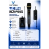 Wireless Mikrofon Sistemi UHF Kablosuz El Mikrofonu Profesyonel Ses Performansı 50 mt menzil