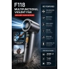 Multifonksiyonel Hava Üfleyici 130.000 RPM | Çift Bataryalı Güçlü Mini Blower & Vakum