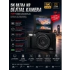 5K 75MP 18X Zoom Flaşlı 3” Flip Ekranlı Türkçe 64GB Kart Dijital Vlog Fotoğraf Makinesi