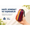 Çift Kişilik Hamak 260X150 Cm Kolay Kurulabilir Bahçe Balkon Kamp Salıncak Hamak Çantalı